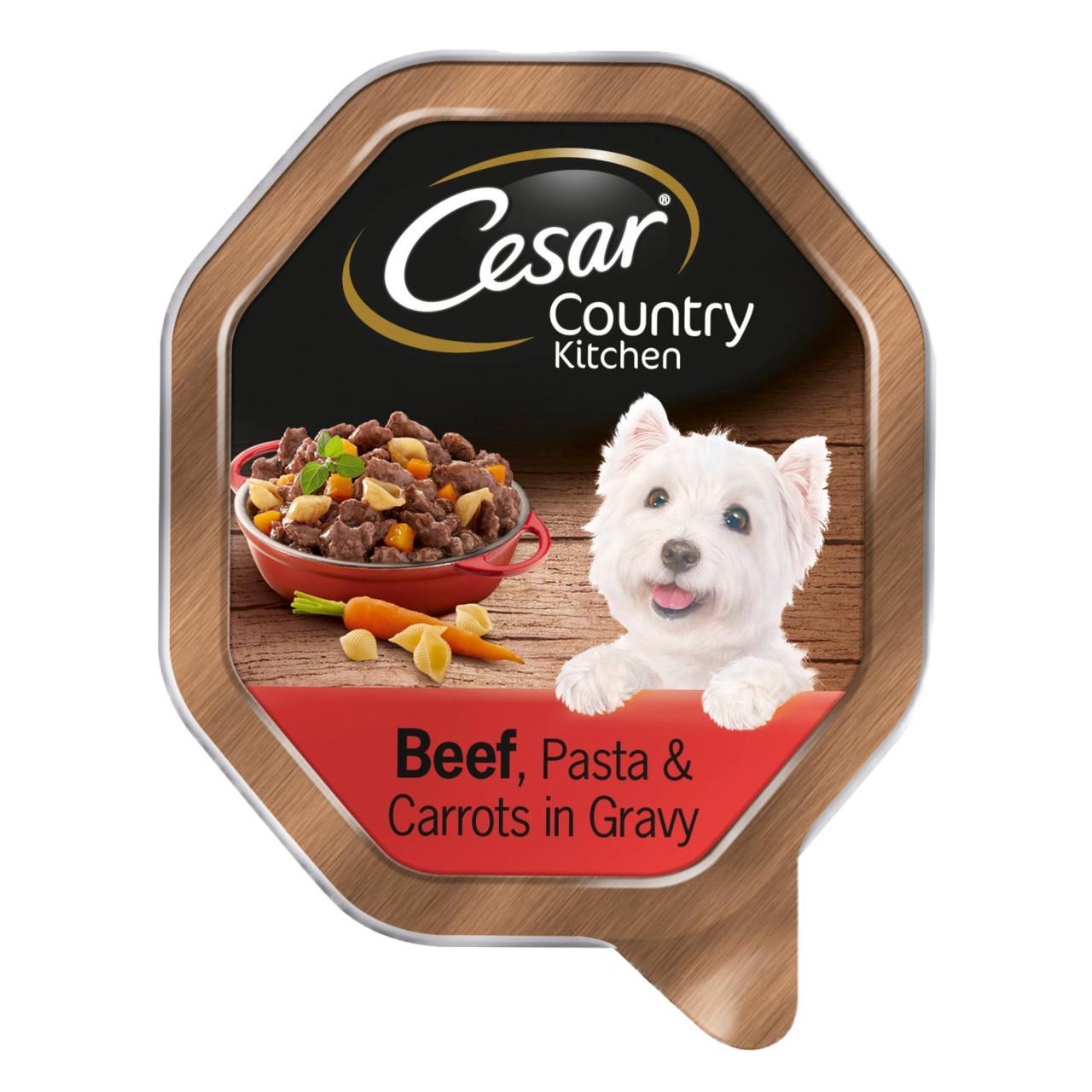 An image of Cesar Country Kitchen Beef & Pasta in Gravy