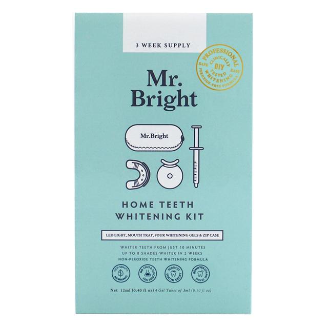 Mr. Bright Teeth Whitening Kit With Zipcase 4 Gels, One Size