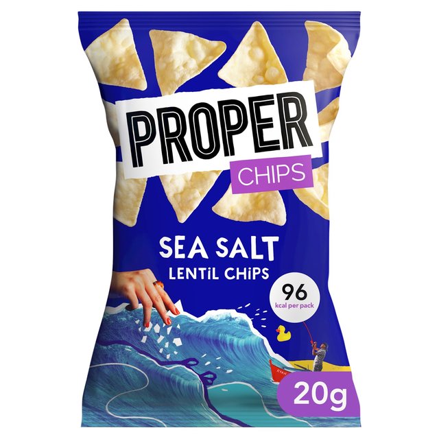 Properchips Sea Salt Lentil Chips, 20g