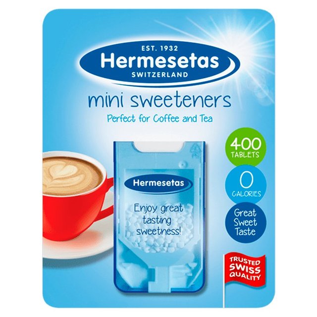 Hermesetas Mini Sweeteners Tabs, 400 Per Pack