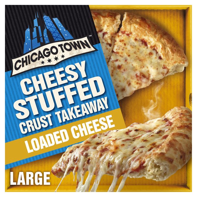 Chicago Town Takeaway Cheesy Stuffed Crust Cheese Large Pizza, 630g