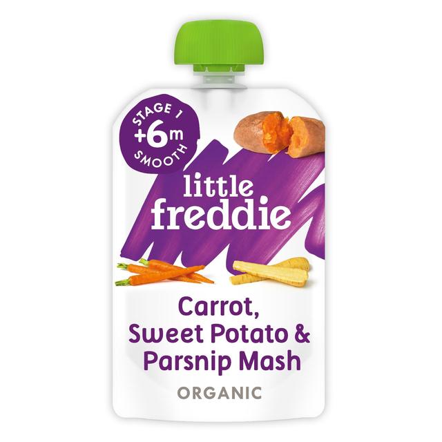 Little Freddie Carrot, Sweet Potato & Parsnip Mash Organic Pouch, 6 Mths+, 100g