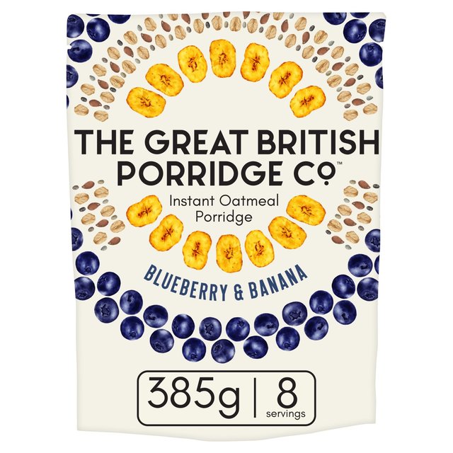 The Great British Porridge Co Blueberry & Banana Instant Porridge, 385g