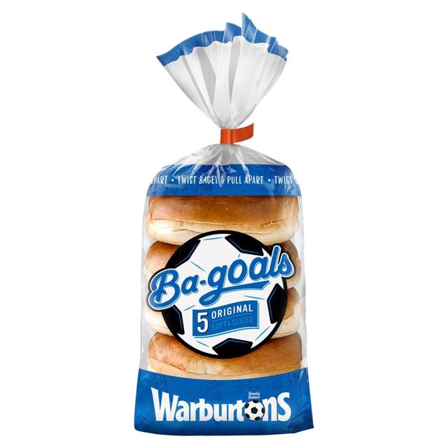 Warburtons Plain Bagels, 5 Per Pack