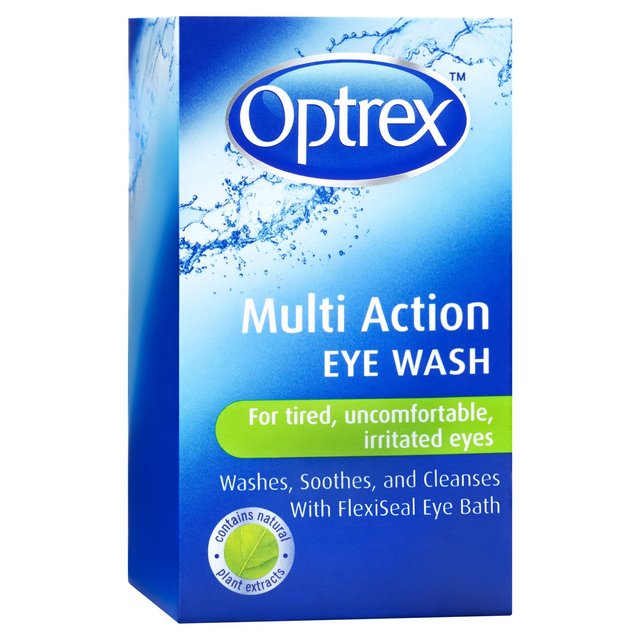 Optrex Multi Action Eye Wash For Tired Irritated Eyes, 100ml