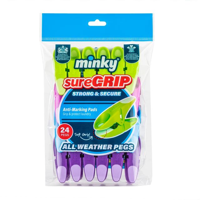 Minky Sure Grip Pegs, 24 per Pack