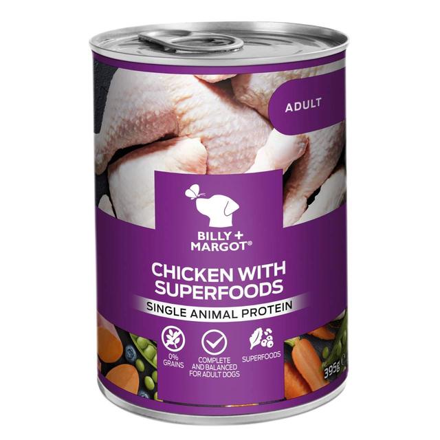 Billy + Margot Chicken With Superfood Blend Wet Can, 395g