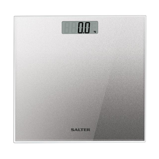 Salter Glass Electronic Bathroom Scale, Silver, 2.5cmx30cm