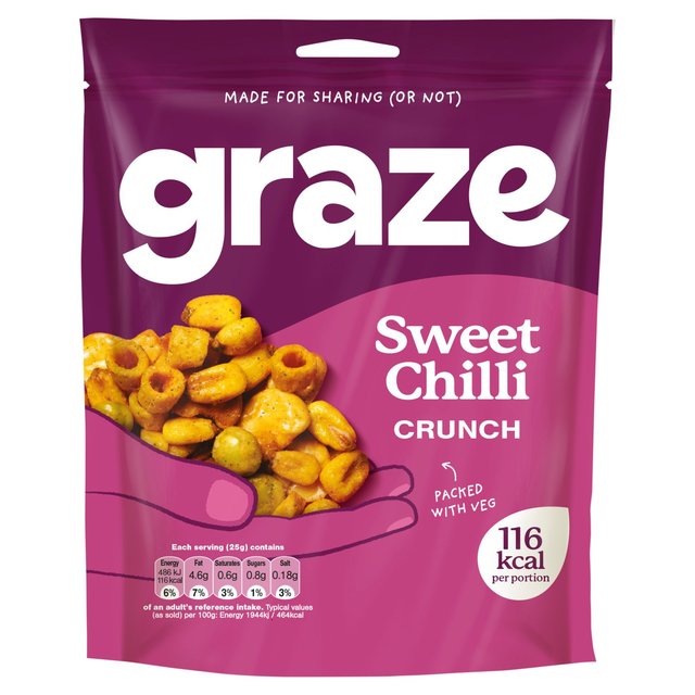 Graze Vegan Sweet Chilli Mixed Sharing Snacks, 100g