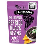 Capsicana Mexican Refried Chipotle Black Beans Medium