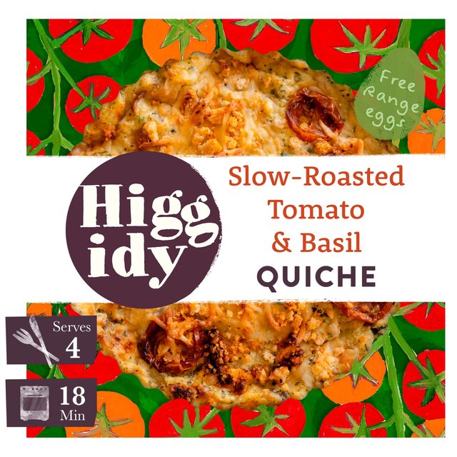 Higgidy Roasted Tomato & Basil Quiche, 400g