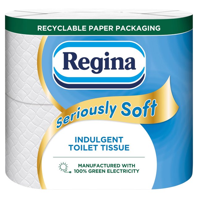 Regina Seriously Soft Toilet Tissue, 4 Per Pack