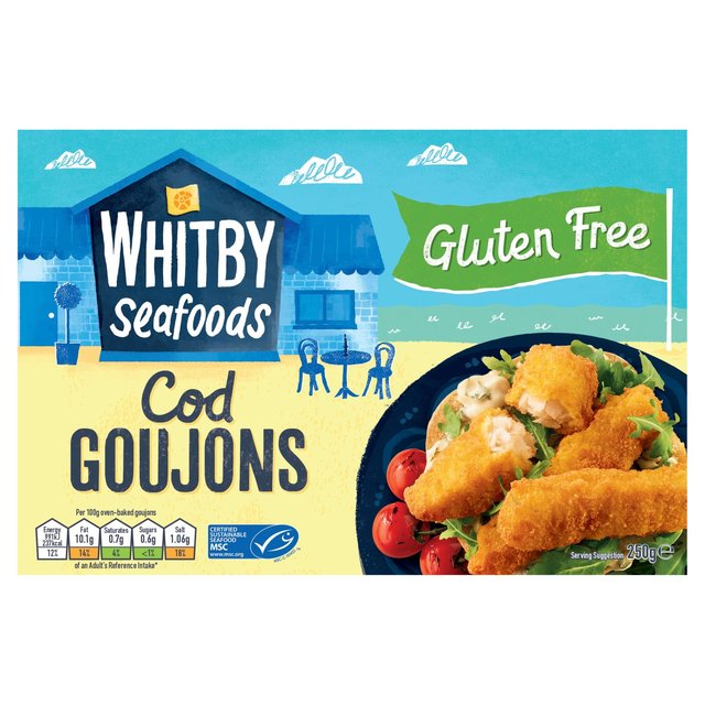 Whitby Seafoods Gluten Free Cod Goujons, 225g