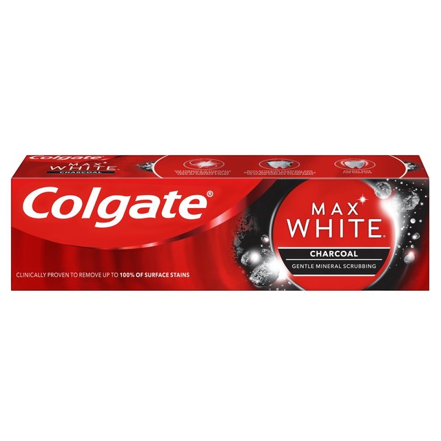 Colgate Max White Charcoal Whitening Toothpaste, 75ml