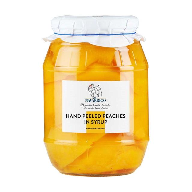 Brindisa Navarrico Hand-Peeled Peach Halves in Syrup, 950g