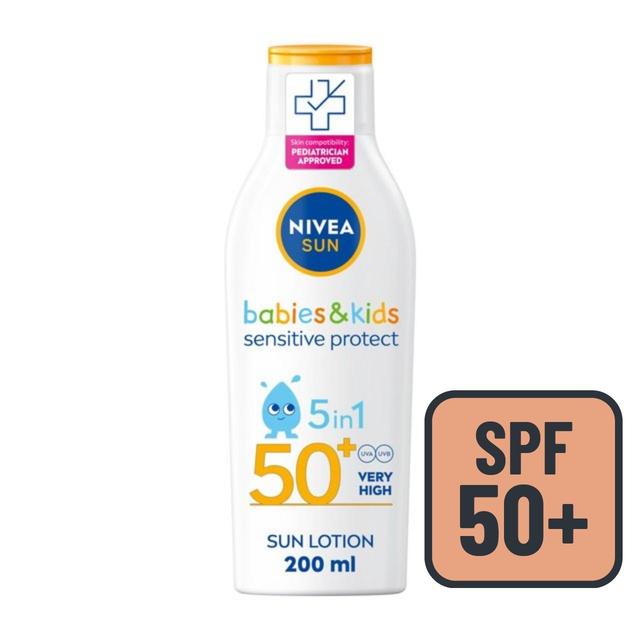 Nivea Sun Kids Sensitive Protect Spf 50+ Sun Lotion, 200ml