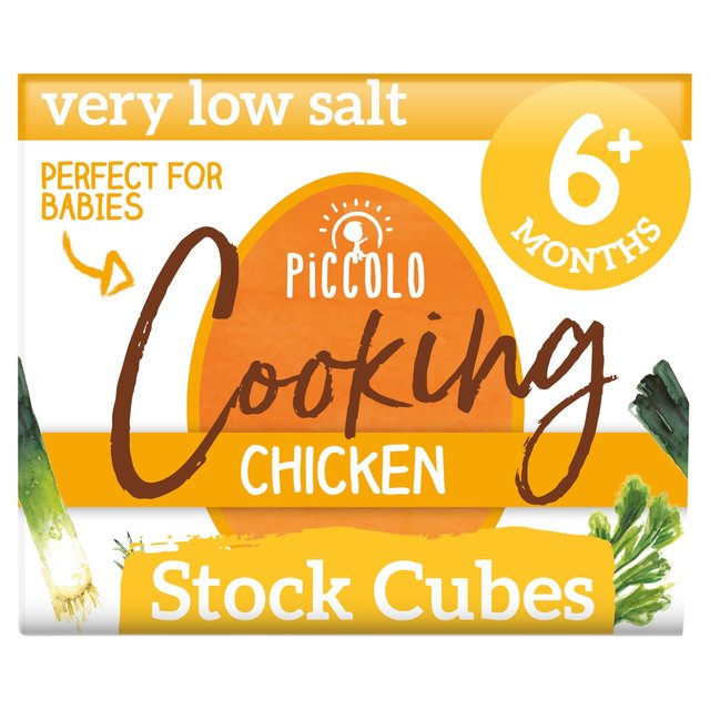 Piccolo Chicken Organic Stock Cubes, 6 Mths+, 6 x 8g