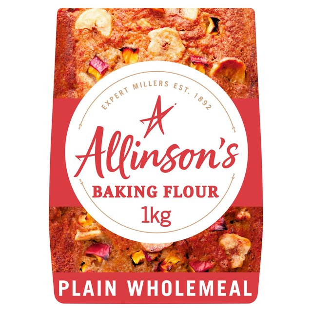 Allinson’s Plain Wholemeal Baking Flour, 1kg