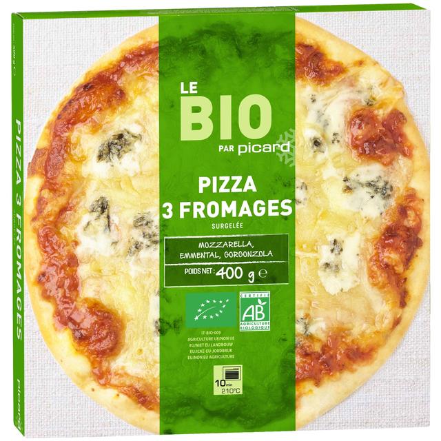 Picard Organic 3 Cheese Pizza, 400g