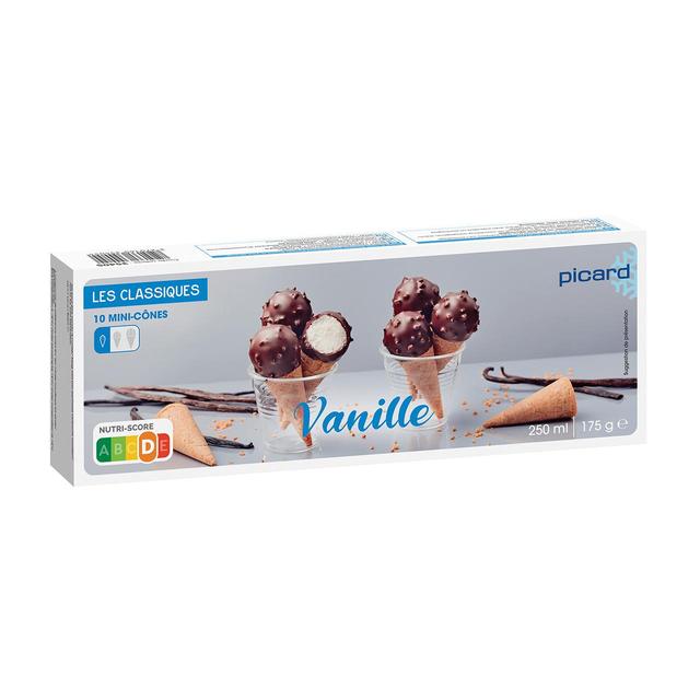 Picard Mini Vanilla Ice Cream Cones, 10 Per Pack
