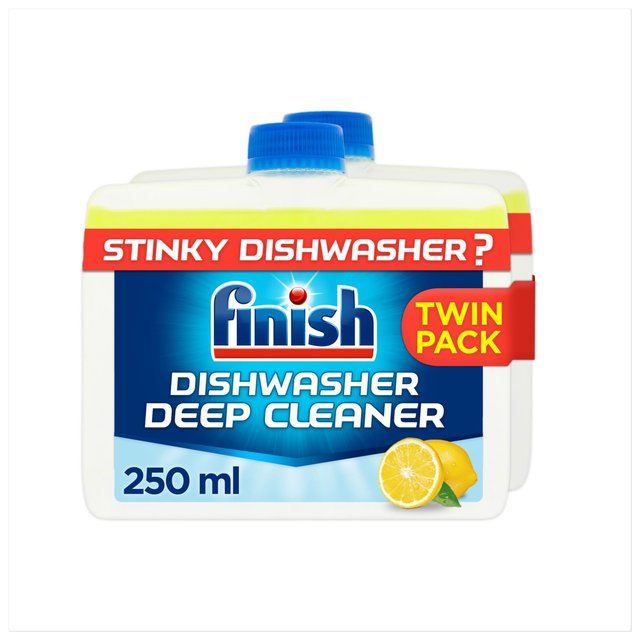 Finish Dishwasher Machine Cleaner Lemon Scent, 2 x 250ml