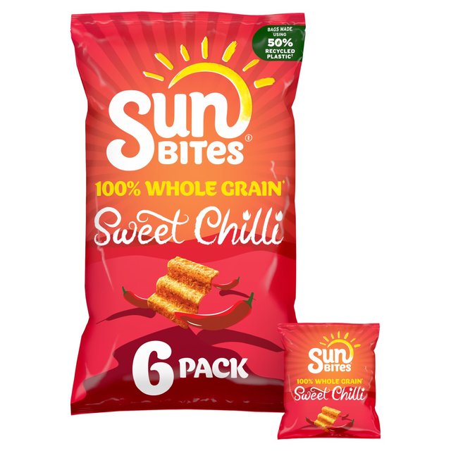 SunBites Sweet Chilli Multigrain Multipack Snacks, 6 per Pack