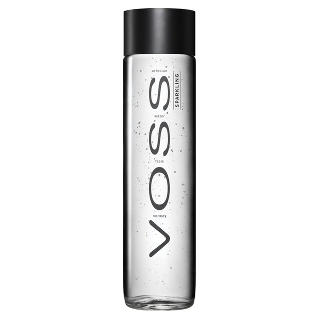 Voss Sparkling Artesian Water Glass Bottle, 375ml