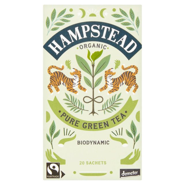 Clean Green Organic Biodynamic Fairtrade Hampstead Tea, 20 Per Pack