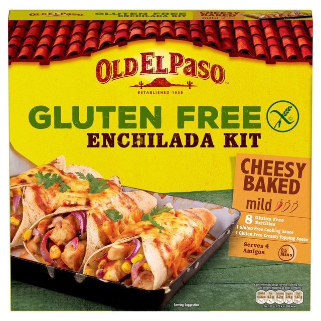 Old El Paso Mexican Gluten Free Cheesy Baked Enchilada Kit, 518g