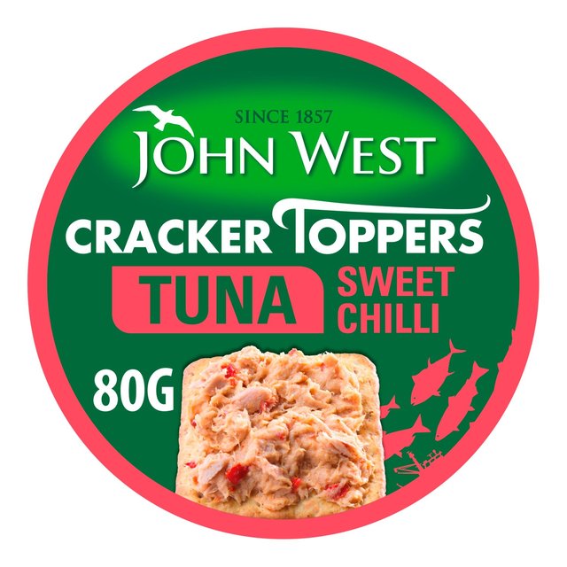 John West Cracker Toppers Tuna Sweet Chilli, 80g