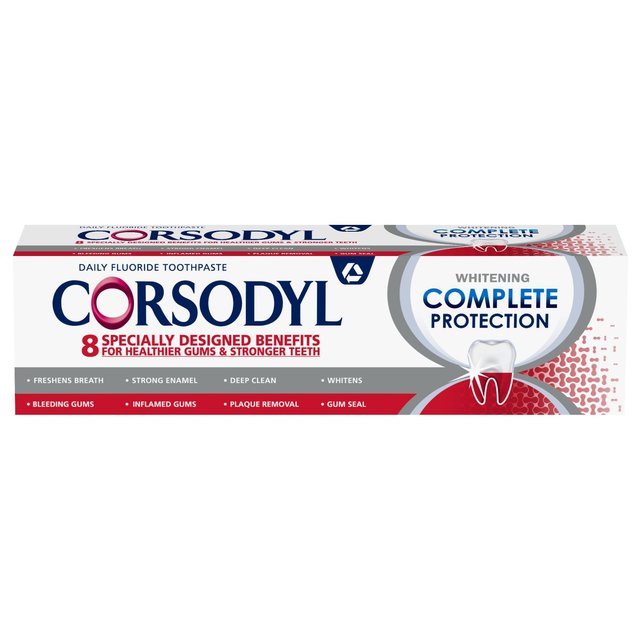 Corsodyl Gum Toothpaste Complete Protection Whitening, 75ml