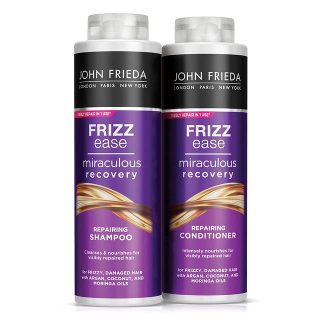 John Frieda Frizz Ease Miraculous Recovery Shampoo & Conditioner Duo, 2 x 500ml