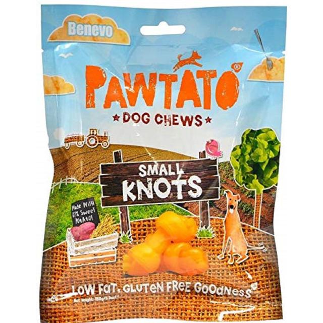 Benevo Pawtato Small Knots Vegan, Vegan Dog Treats, 150g