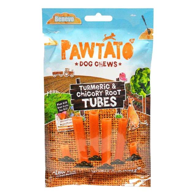 Benevo Pawtato Turmeric & Chicory Root Tubes, Vegan Dog Treats, 90g