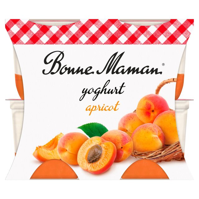 Bonne Maman Apricot Yoghurt, 4 x 125g