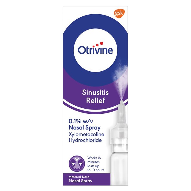 Otrivine Sinusitis Relief & Decongestant Nasal Spray, 10ml