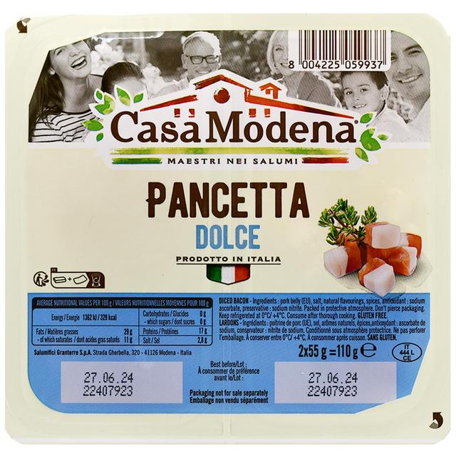 Casa Modena Classic Diced Pancetta, 110g