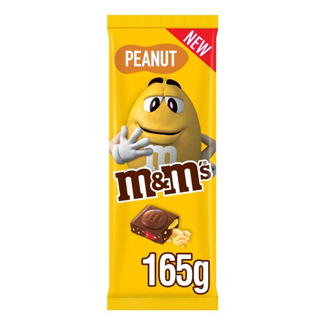 M & M’s Crunchy Peanut & Milk Chocolate Block Sharing Bar 165g