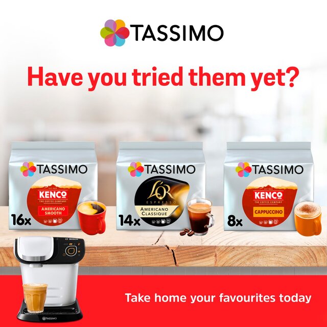Tassimo Kenco Flat White Coffee Pods Ocado