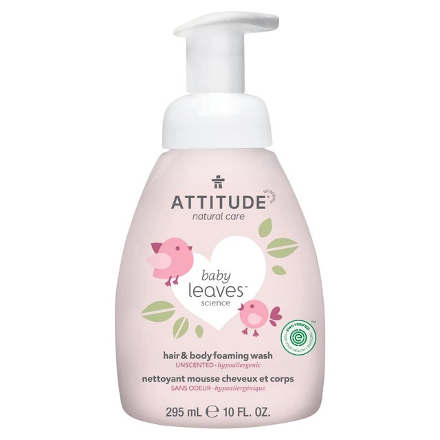 Attitude Baby Leaves 2in1 Foaming Wash Fragrance Free, 295ml