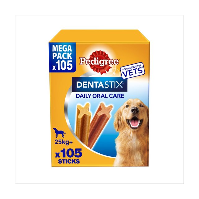 Pedigree Dentastix Daily Adult Large Dog Treats Dental Sticks, 105 x 39g