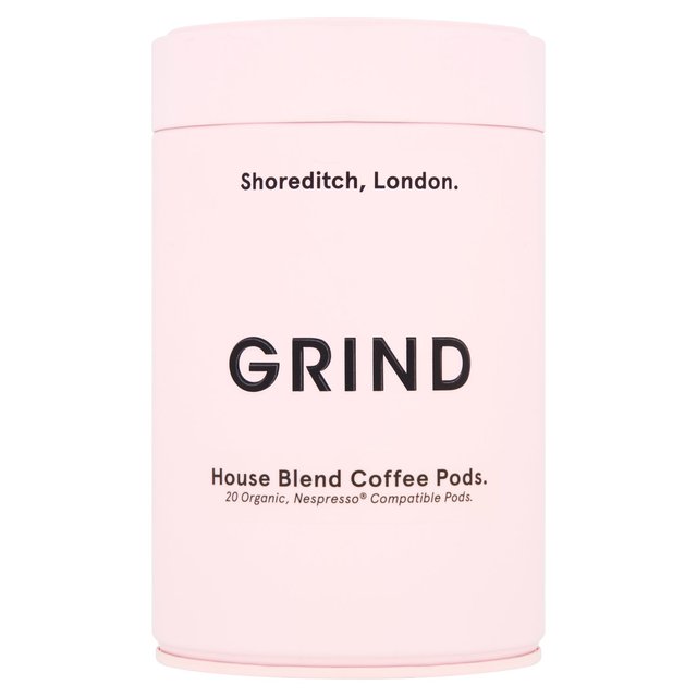 Grind House Blend Compostable Coffee Pods Tin, 20 Per Pack