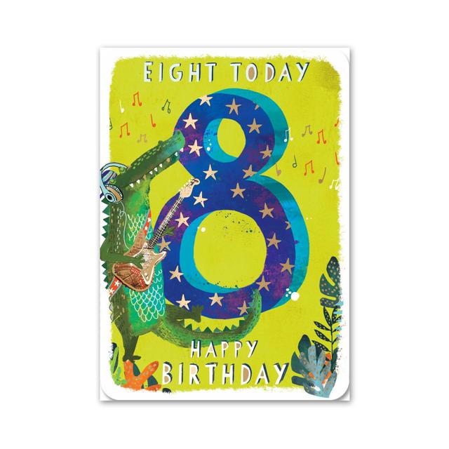 Ling Design Eight Today Fun 8th Birthday Card, 12.7x17.7cm