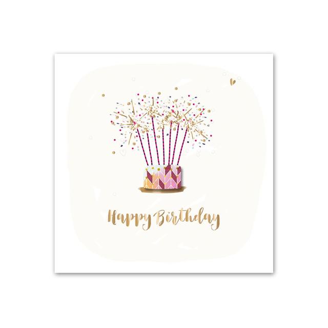 Talking Pictures Sparklers Birthday Card, 15x15cm