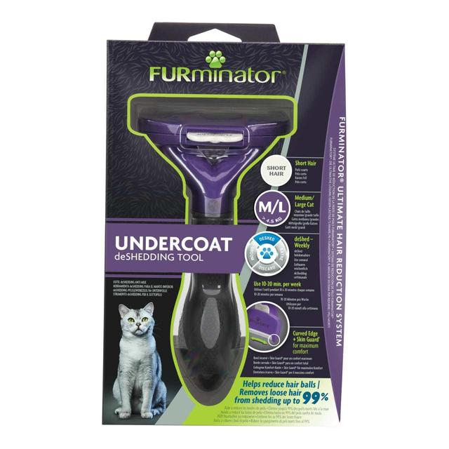 FURminator Medium/Large Cat Undercoat Tool, Short Hair