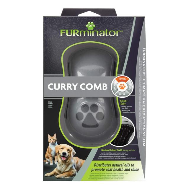 FURminator Curry Comb for Cats & Dogs, 12.9x5x22.4cm