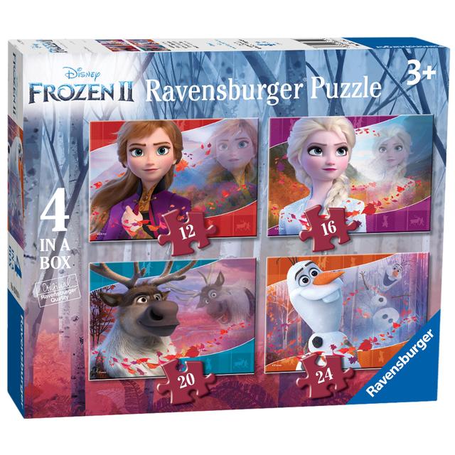 Disney Frozen 2, 4 in a Box, 12, 16, 20, 24pc, Jigsaw Puzzles, 19 x 14cm