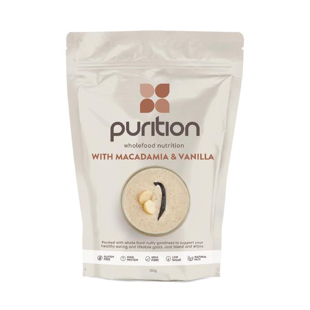 Purition Macadamia & Vanilla Wholefood Nutrition Powder, 250g