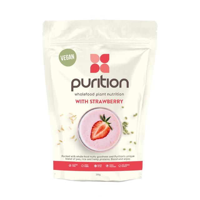 Purition Strawberry Vegan Wholefood Nutrition Powder, 250g