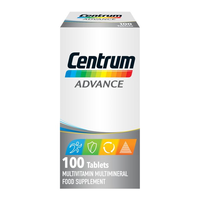 Centrum Advance Multivitamins Immunity Vitamin D & C Tablets, 100 Per Pack